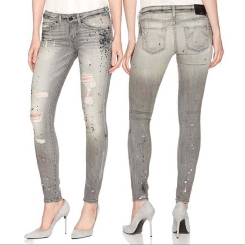 True Religion | Halle Paint Splatter Jeans